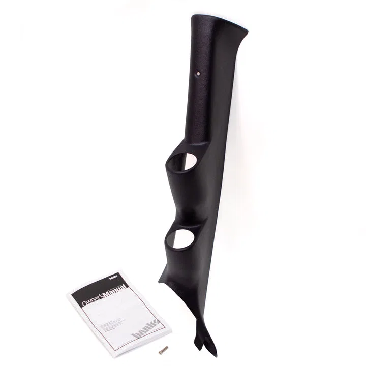 63346 – BANKS Gauge Pod, 2 Gauge Pillar Mount 2-1/16 Inch Diameter Black